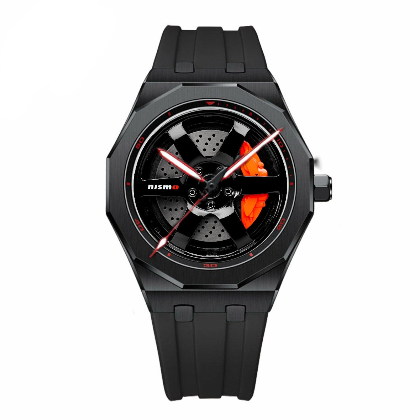 Vista completa del reloj GTR C con acabados premium y diseño deportivo automotriz